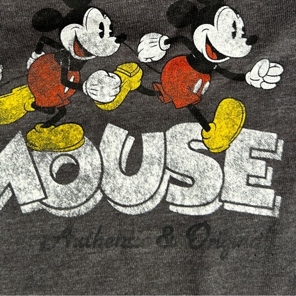 Disney Parks MICKEY MOUSE Gray T-shirt Authentic Original Sz Mens S / Unisex - Picture 5 of 10